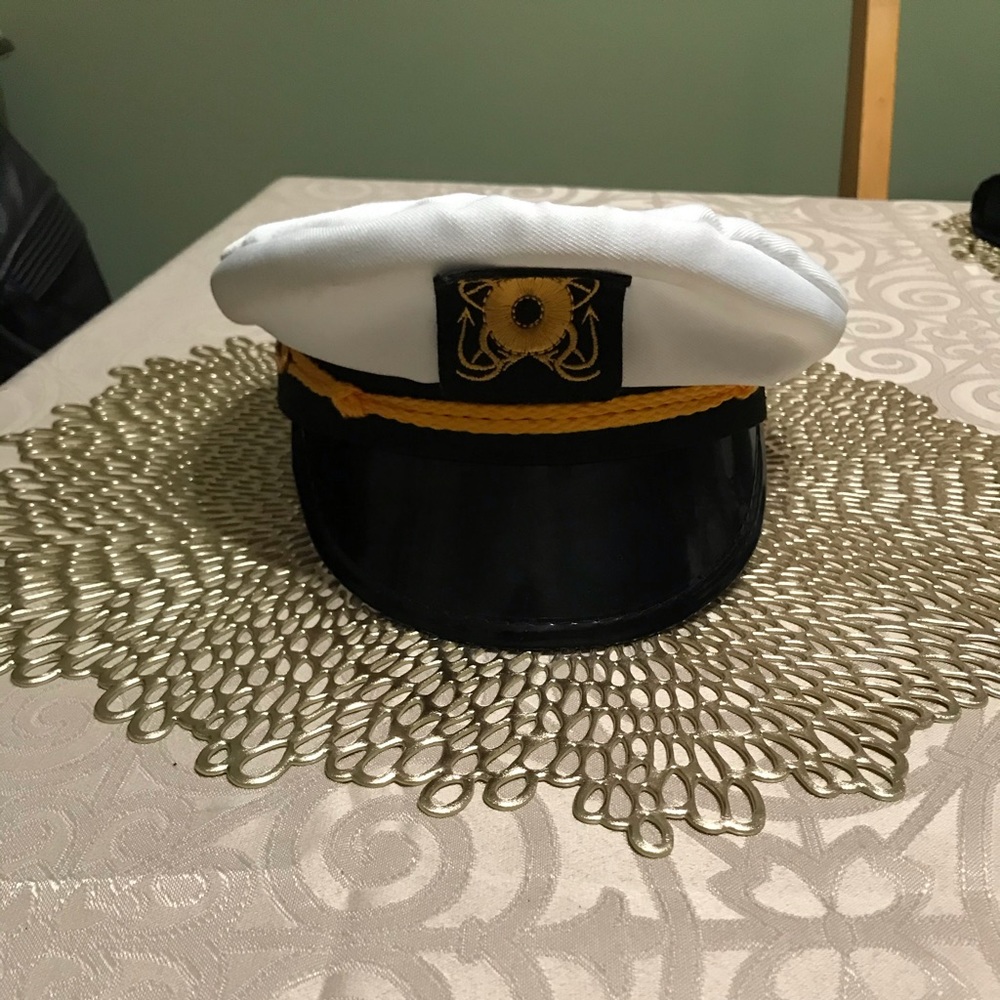 Sailor hat with small stain on the top